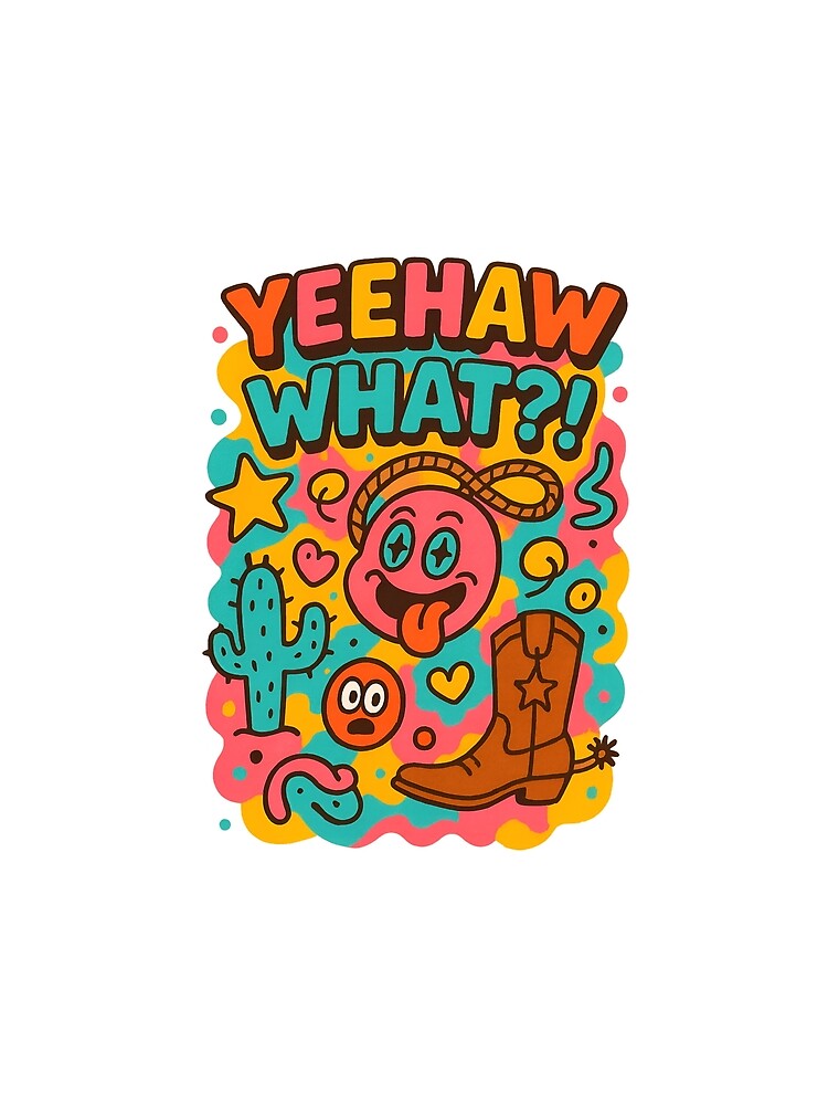 Cowboycore meme art - Yeehaw What?! by BubblePandaa