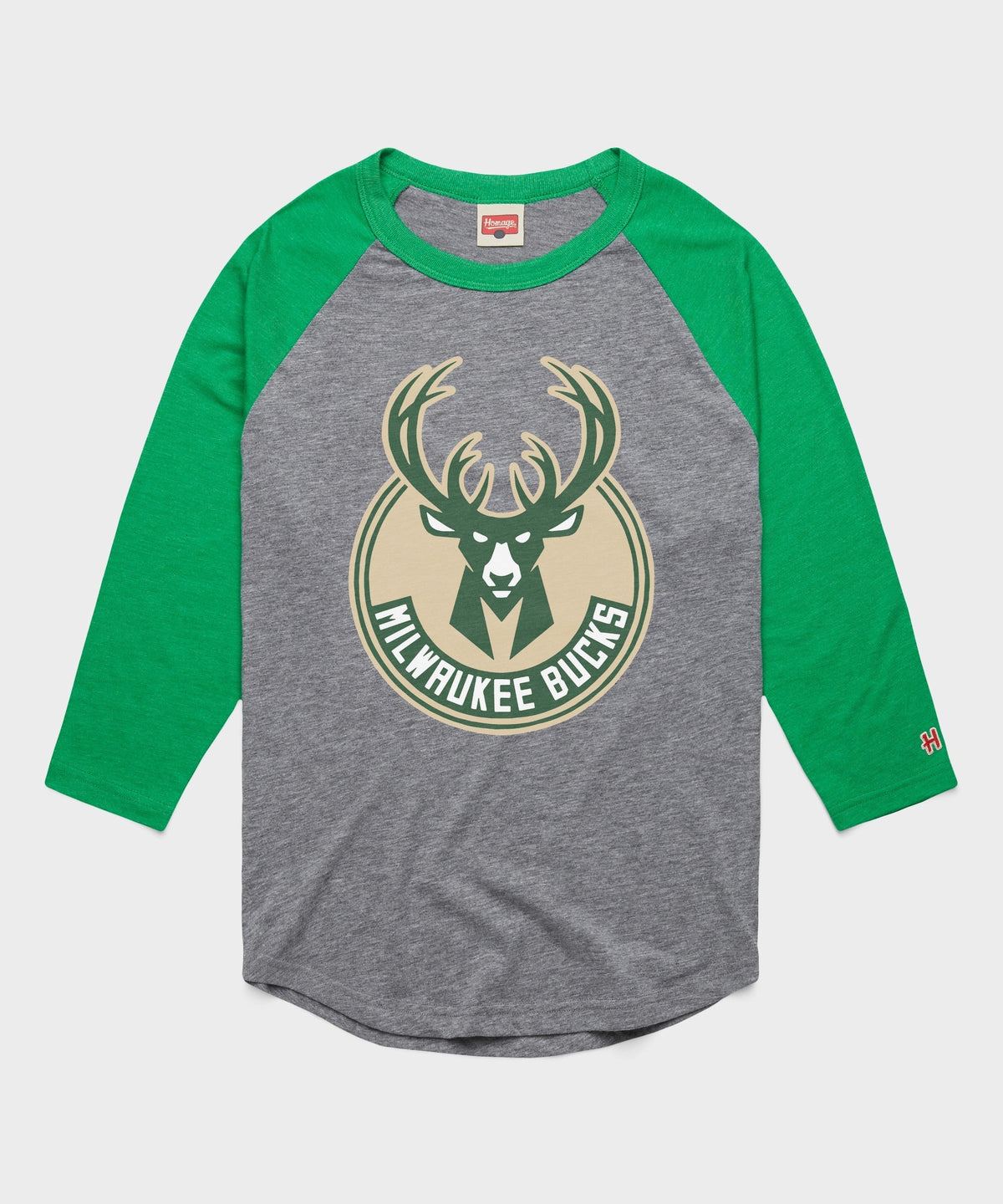 Milwaukee Bucks Logo Raglan