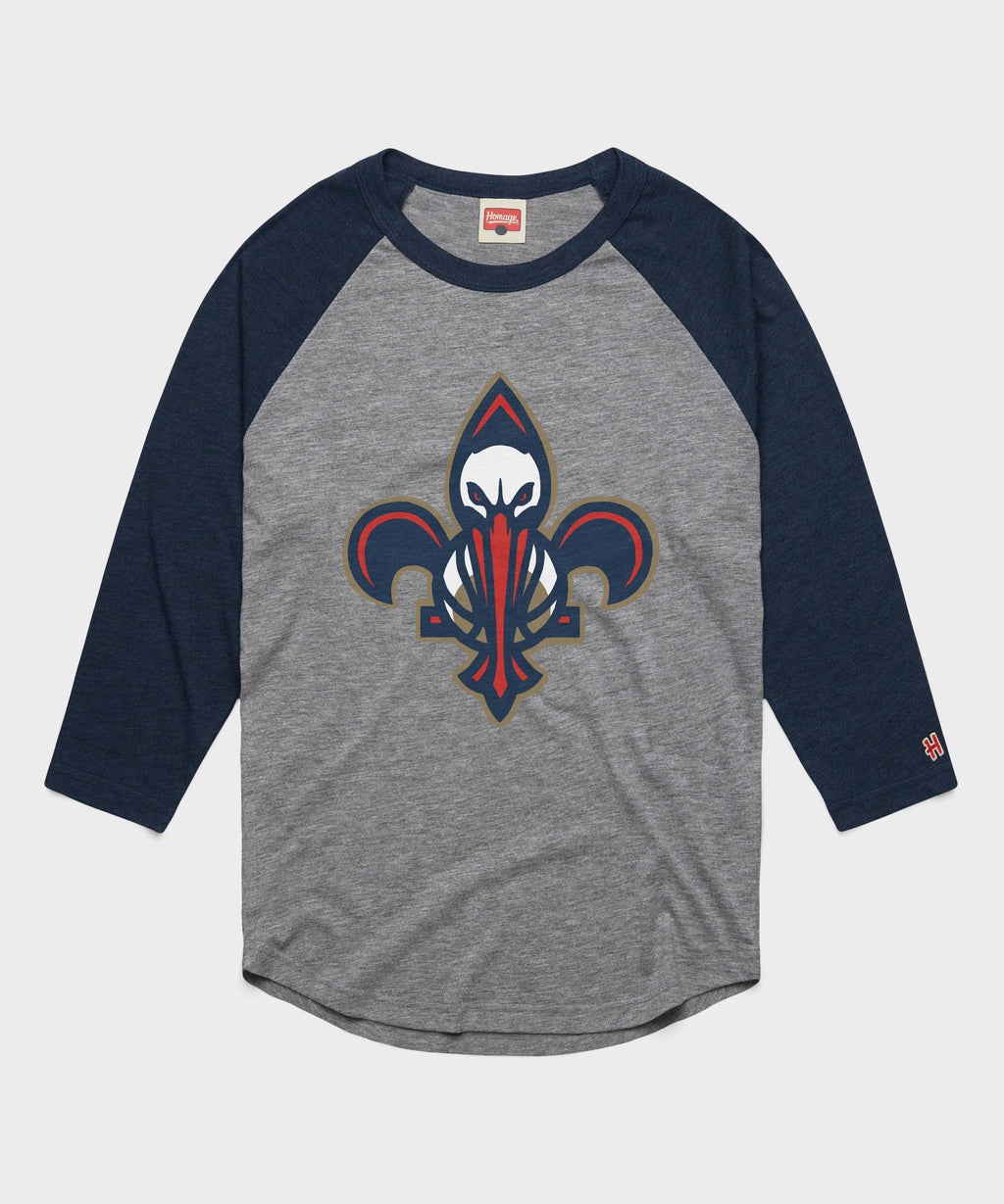 New Orleans Pelicans Logo Raglan