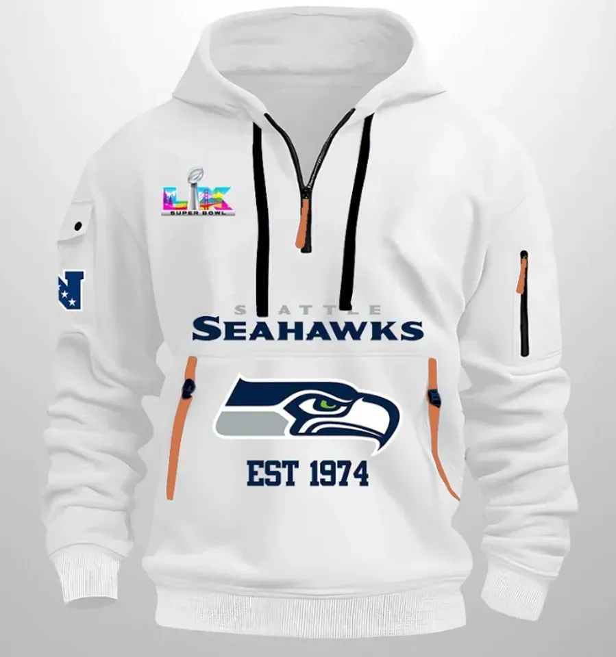 2026 Seahawks SB LX Est 1974  Tactical Hoodie
