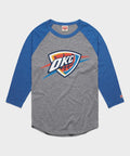 OKC Thunder Logo Raglan