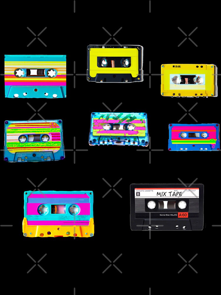 80s Retro Cassette Tape Music Pack by Naomi Gutierrez Parrish