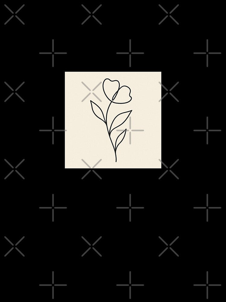 One Line Flower | Minimalist Botanical Art by Aurora Prints