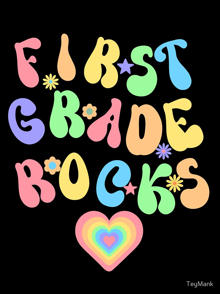 FIRST GRADE ROCKS, BACK TO SCHOOL, FIRST DAY OF SCHOOL by TeyMank