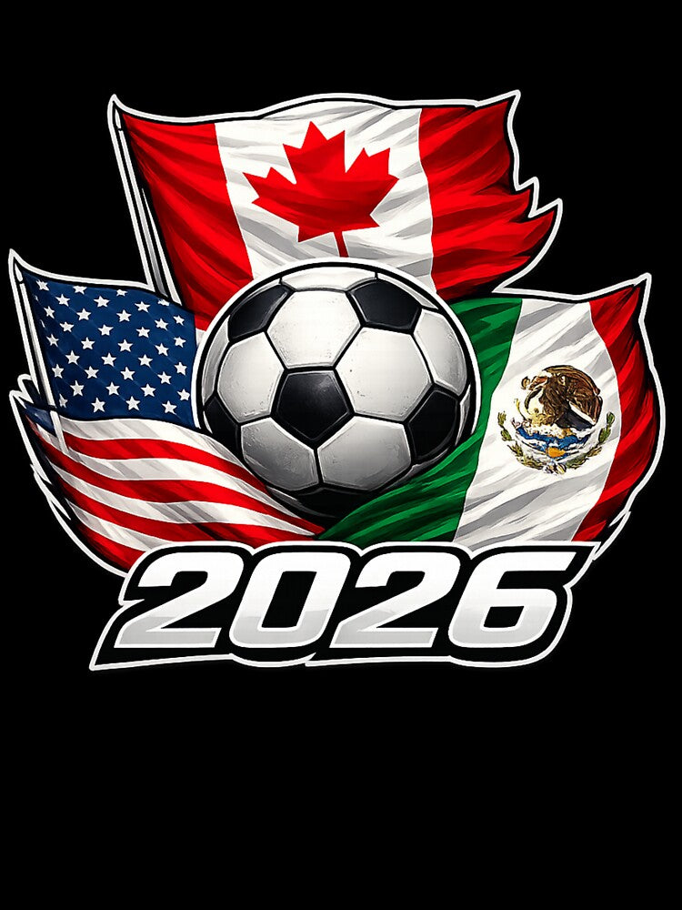 Soccer 2026 USA Canada Mexico – World Football Flags by MargaretaArt