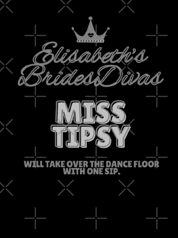 BridesDivas Series: "Miss Tipsy" in Silver Sparkle by Inktypolis