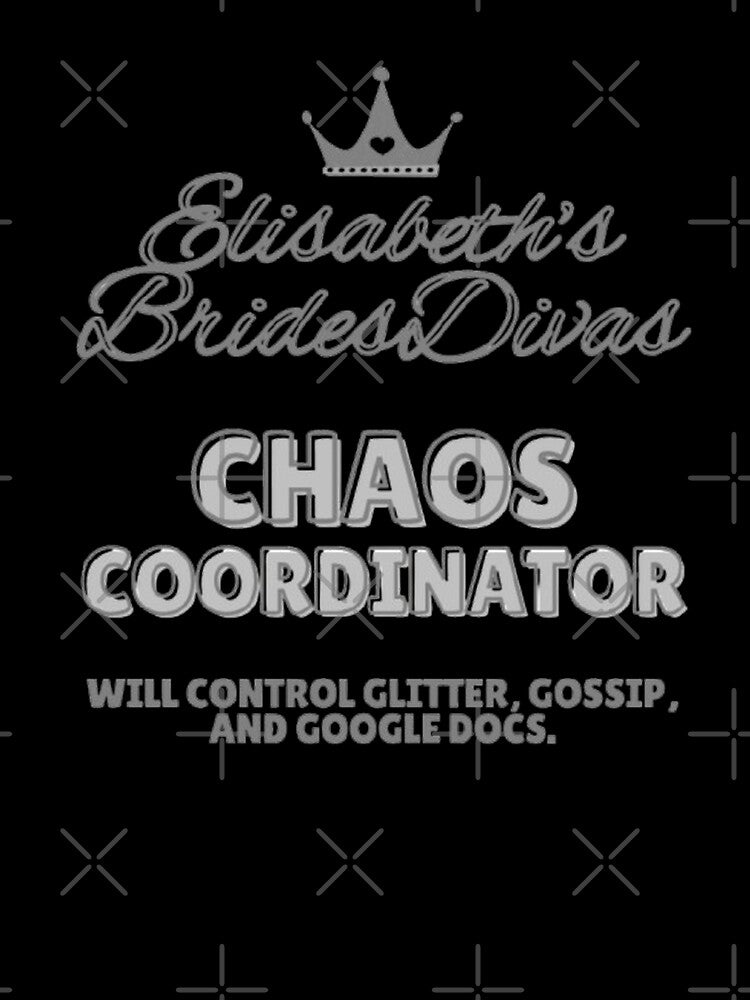BridesDivas Series: "The Chaos Coordinator" in Silver Sparkle by Inktypolis