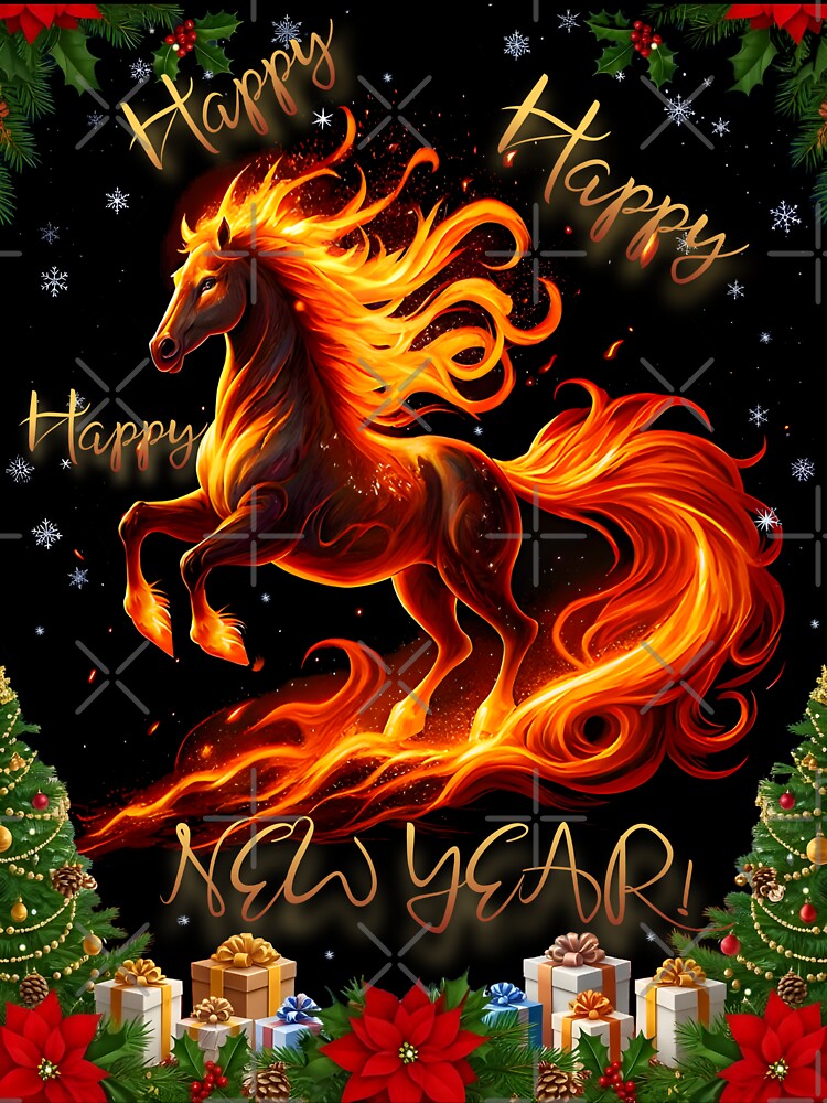 fiery horse! Happy New Year , Fire Horse by orthodox-icon