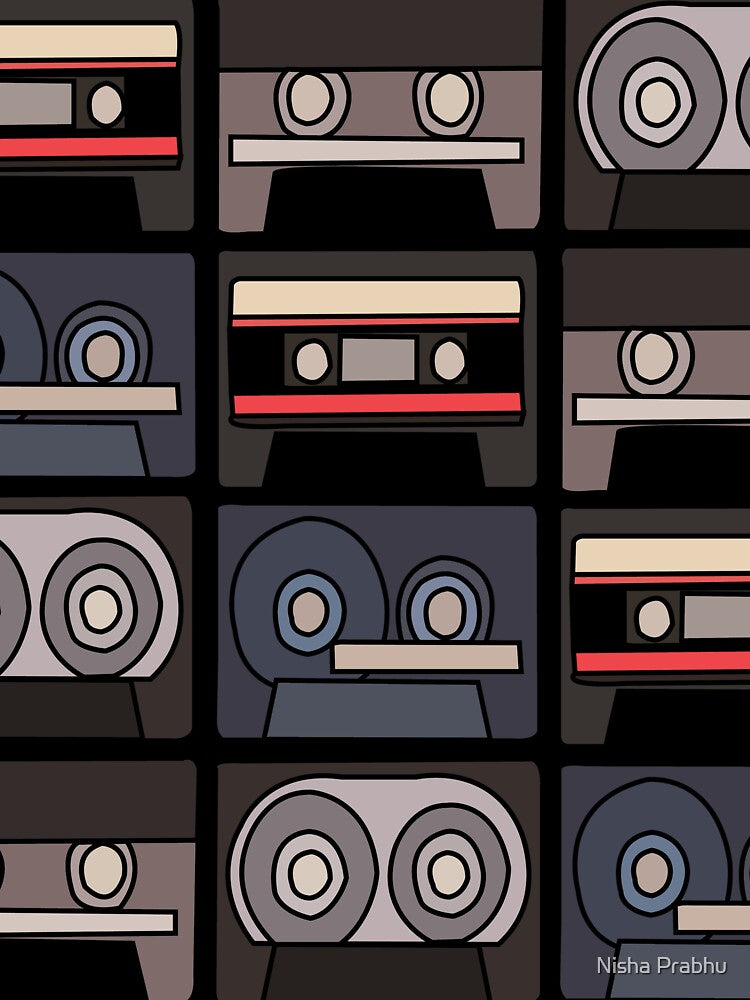 Cassette Tape Retro Music by Nisha Prabhu