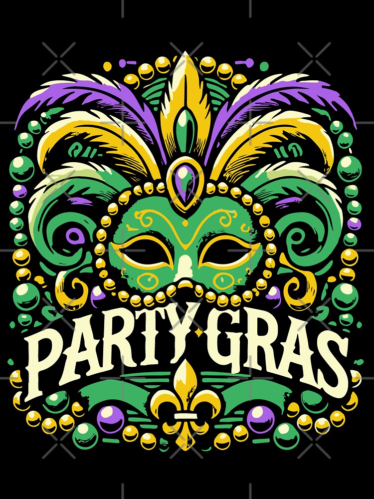 Mardi Gras Party Mask Celebration by LuminOrb