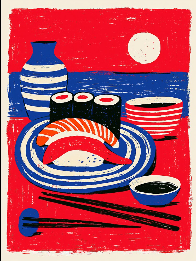 Maki and Marine Life by Retro Type