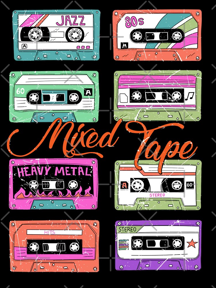 Mixed Tapes of Mixtapes. Mixtape Retro Vintage. by MamaNeeaDesigns