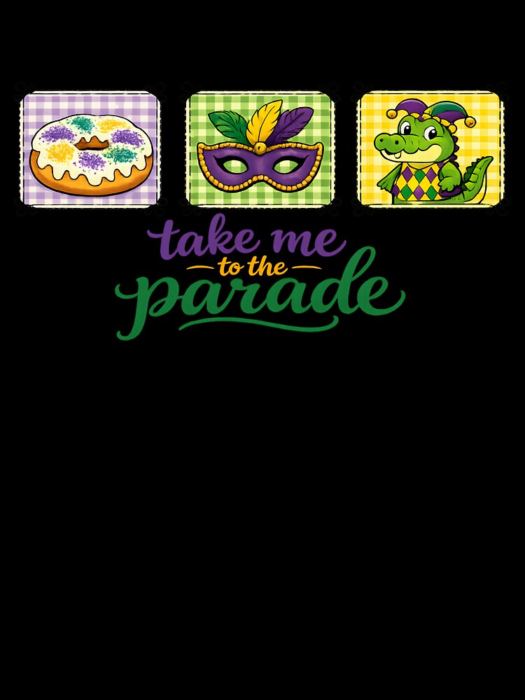 Take Me to the Parade Mardi Gras Party Carnival Alligator Mask Graphic by designleon19