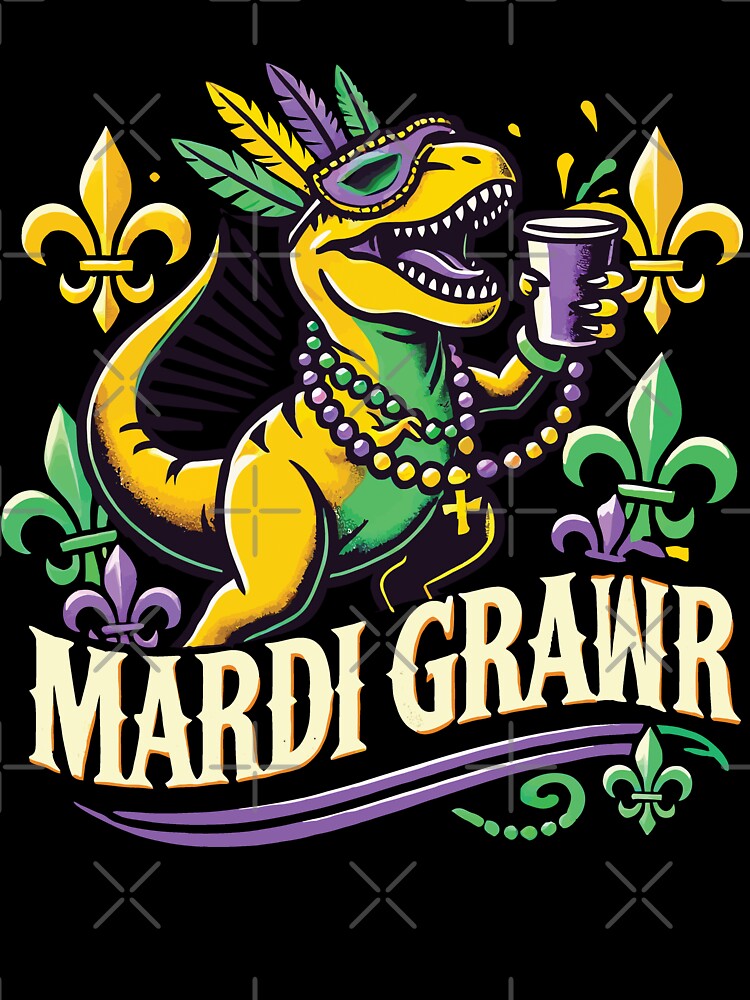 Mardi Gras Dinosaur Party Fun by LuminOrb