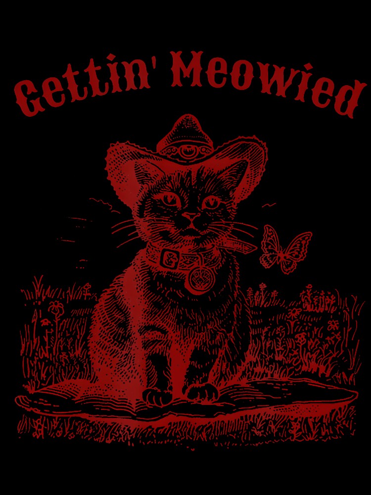 Meowy Bachelorette Party Cowgirl Cat by AprilClark23