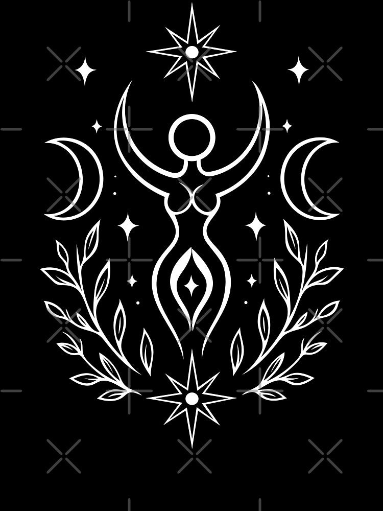 Midsummer Goddess Litha Celestial Pagan Art by Christine Krahl