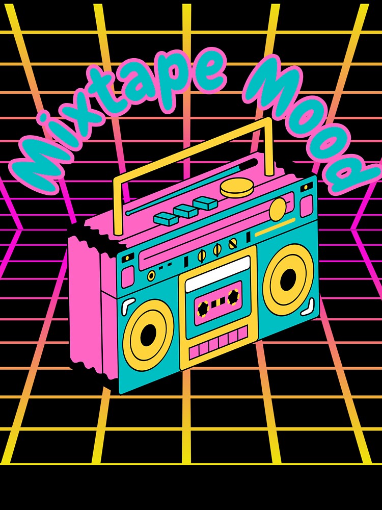 Mixtape Mood, retro, ventage by RJsTees