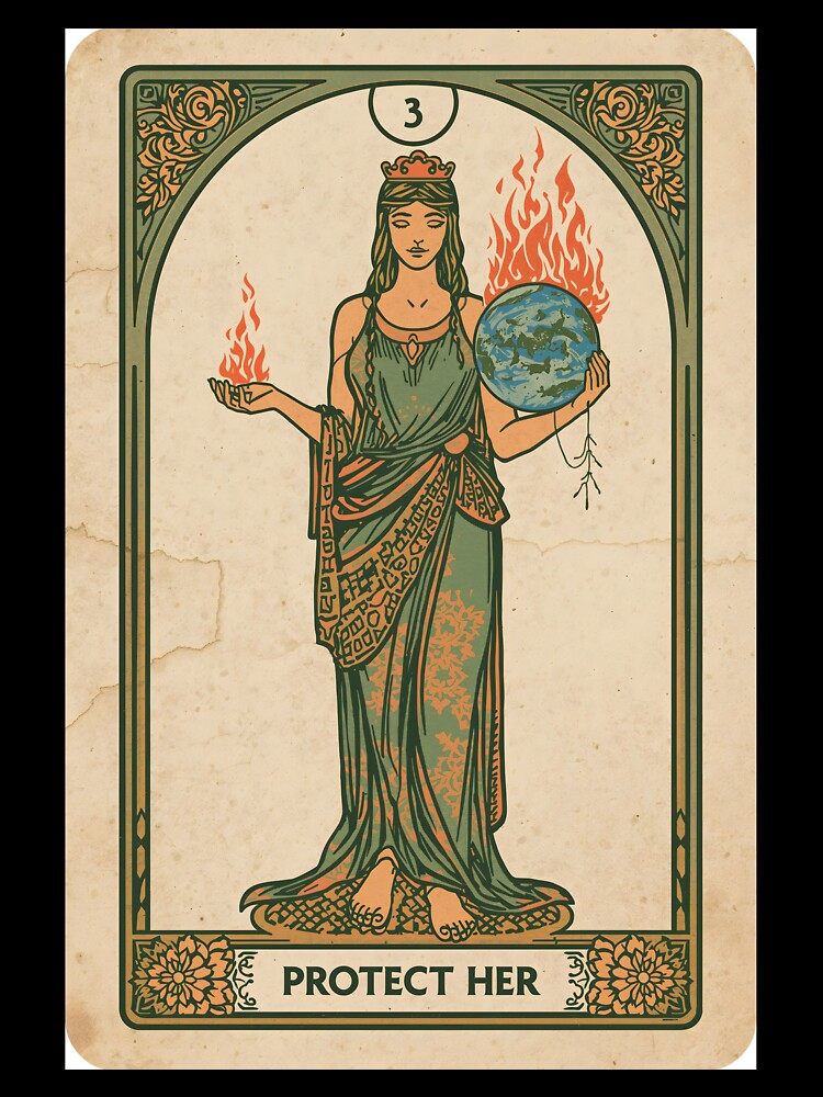 Earth Day Mother Earth Goddess - Art Nouveau by ThePromptStudio