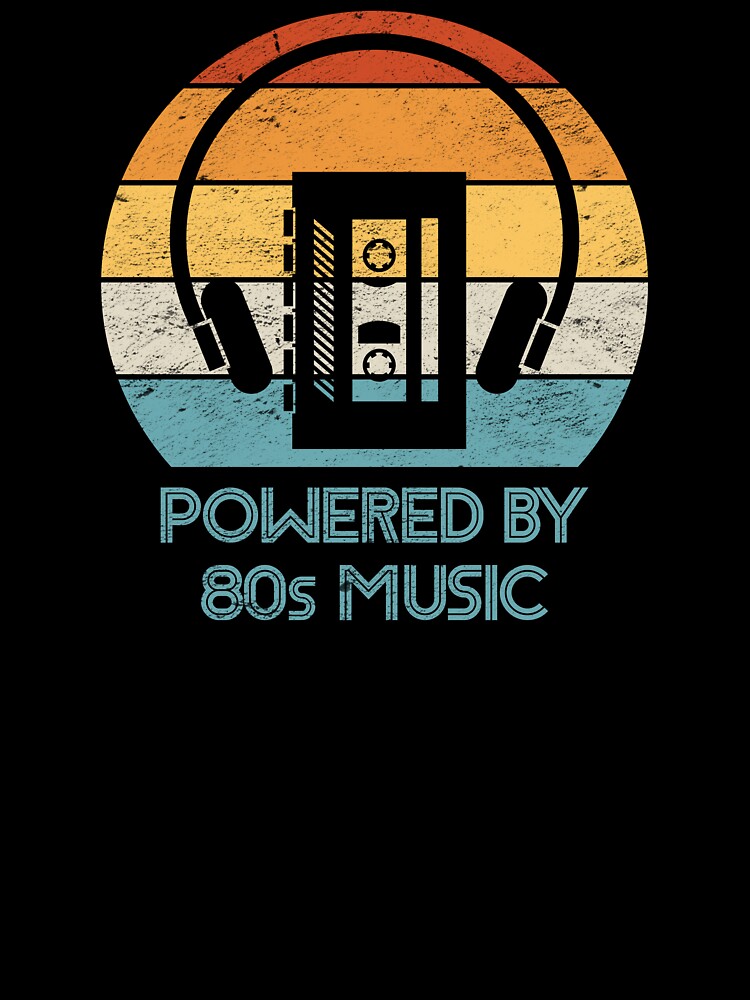 Powered by 80s Music: Retro Cassette Tape Player & Headphones by hadleyfoo