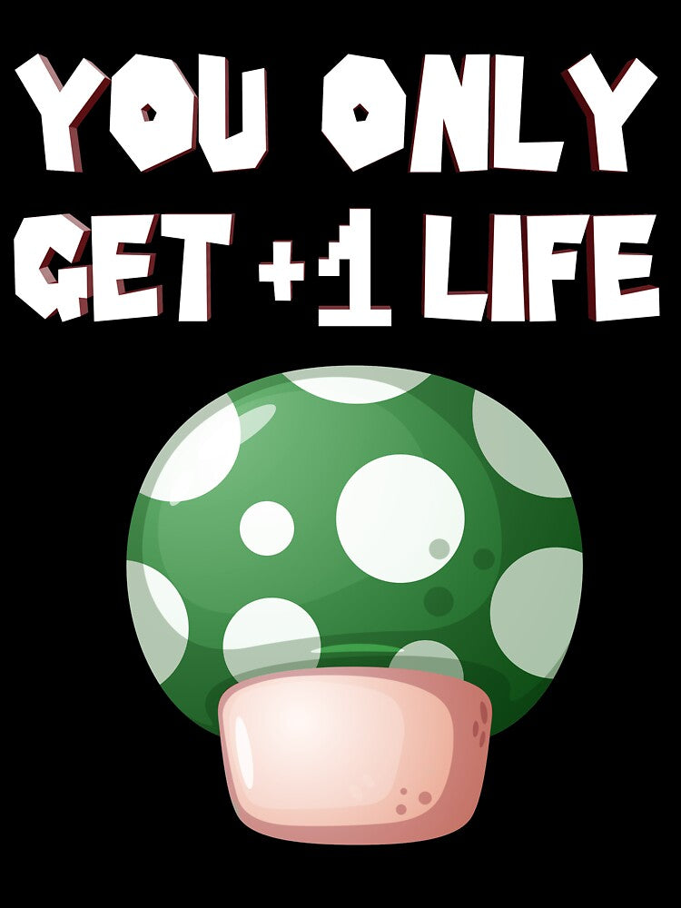 Inspiring Retro Video Gamer 1 Up Mushroom by LeGND