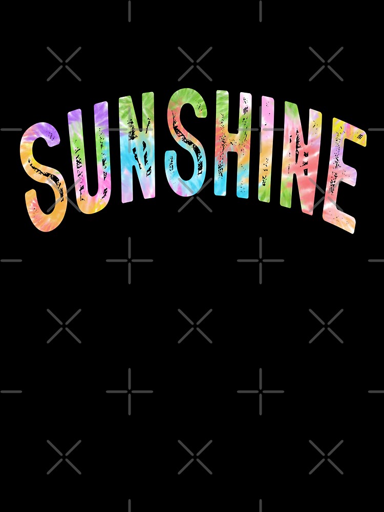 Summer Vibes Varsity Tie Dye Sunshine by dalypdesign