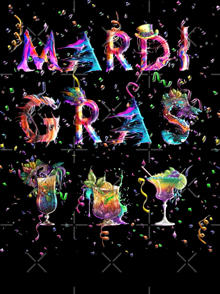 Mardi Gras T Shirt Festival Party Outfits Cocktail 2023 by LumbardaDesigns