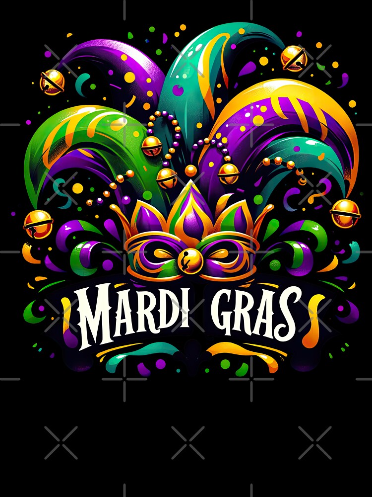 Festive Mardi Gras Jester Jubilee Tee by MAPDDesigns