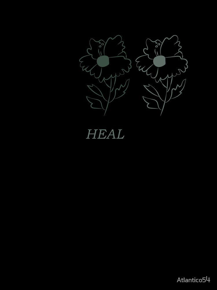 Green heal flower line art by Atlantico54