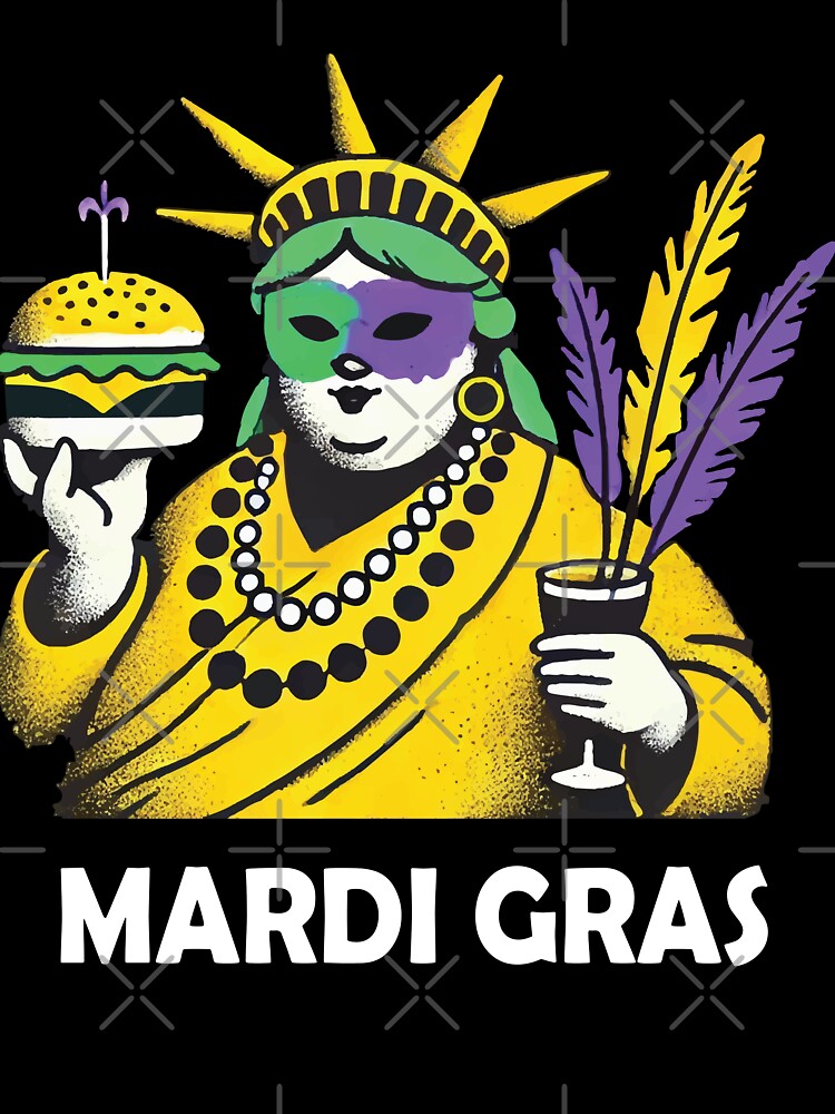 Mardi Gras Statue Of Liberty Fun by LuminOrb