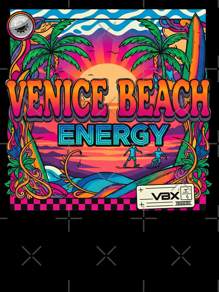 Venice Beach Energy Retro Skate Surf Sunset Vibe by FitEnvy