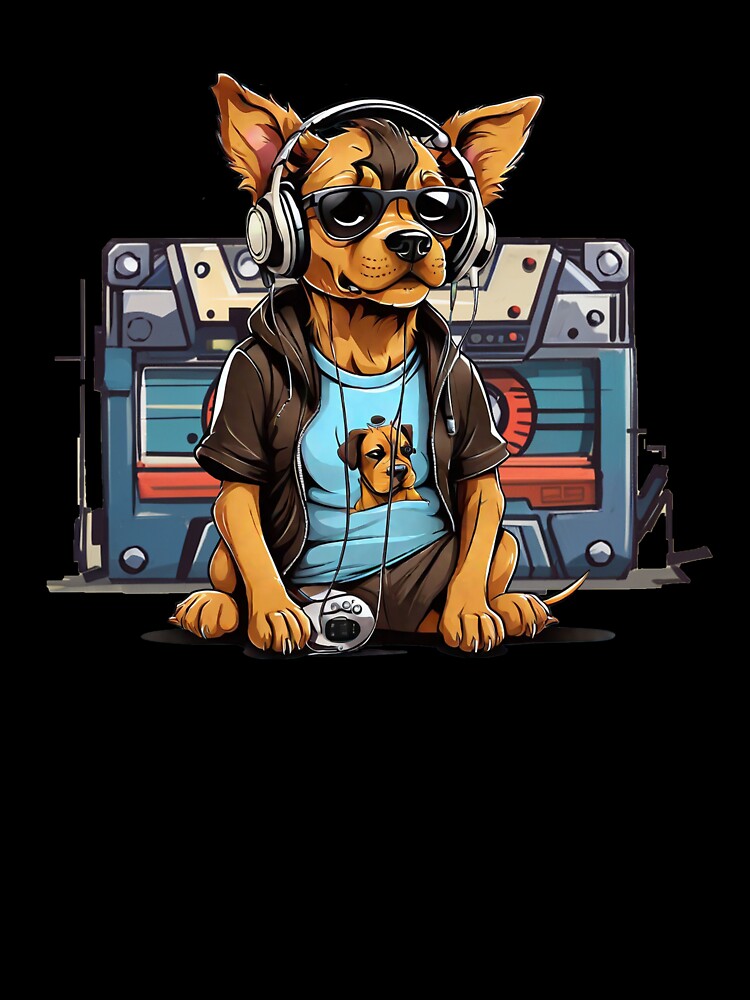 headphone dog by AxelBrook
