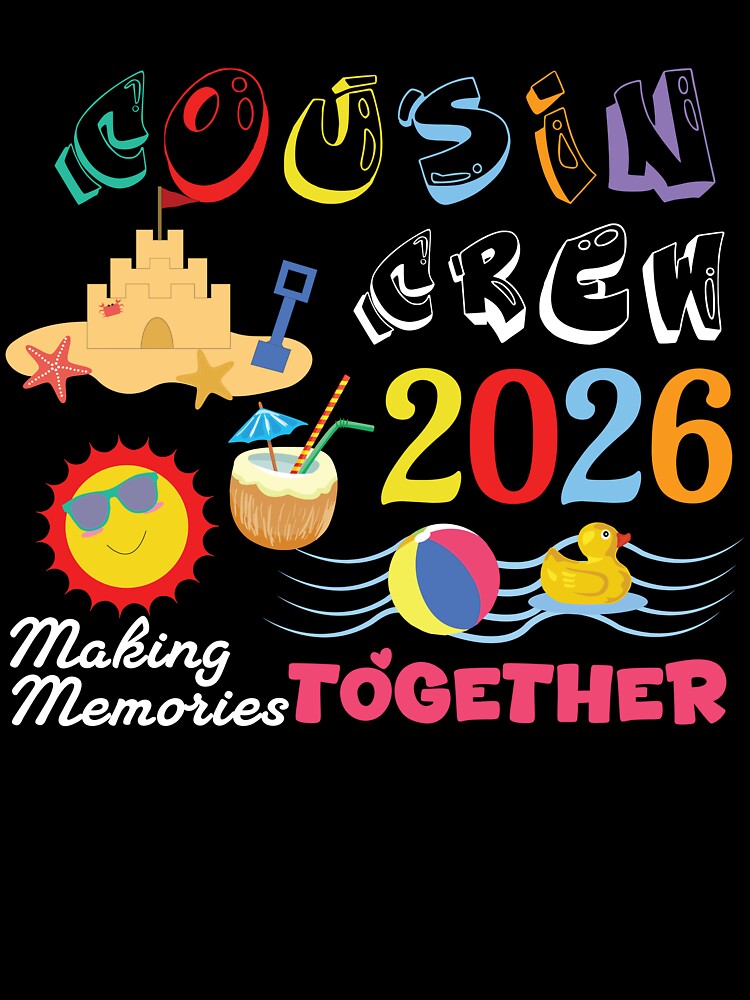 Cousin Crew 2026 – Making Memories Together Family Trip Design by PixelWaveBD