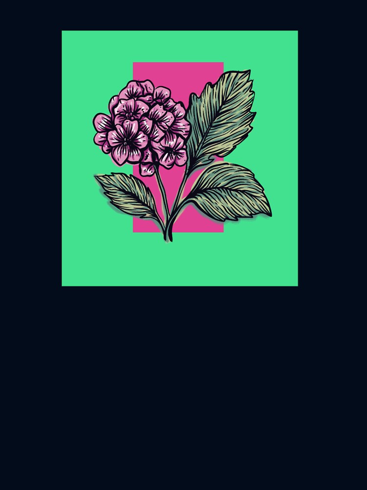 Elegant Colourful Botanical Flower Line Art Illustration by CinthyaNovae