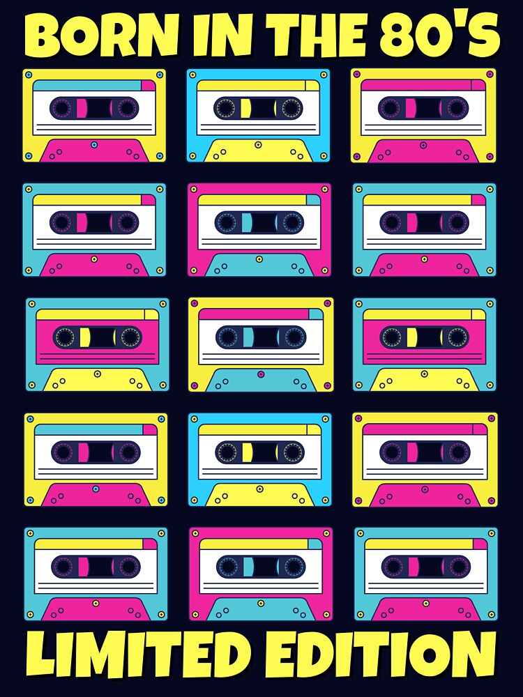 BORN IN THE 80S LIMITED EDITION MIX TAPES BIRTHDAY GIFT by Kipcio