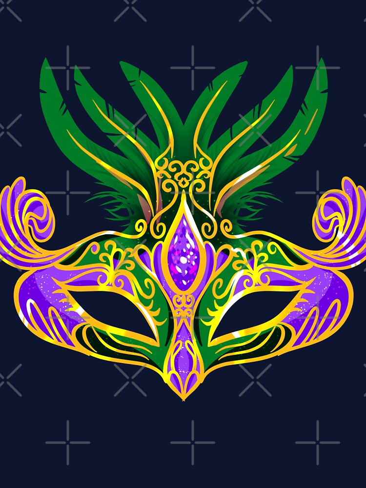 colorful mardi gras mask - costume 005 by Ric Gilar