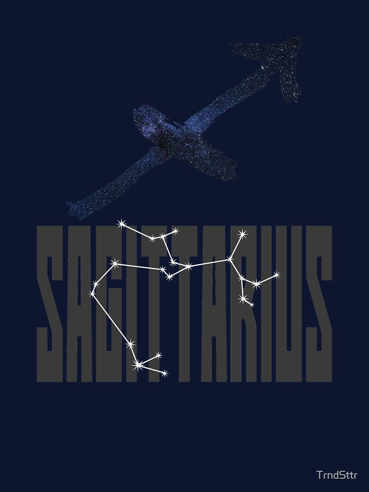Sagittarius Birthday Gift with Zodiac Sign Constellation and Symbol by TrndSttr