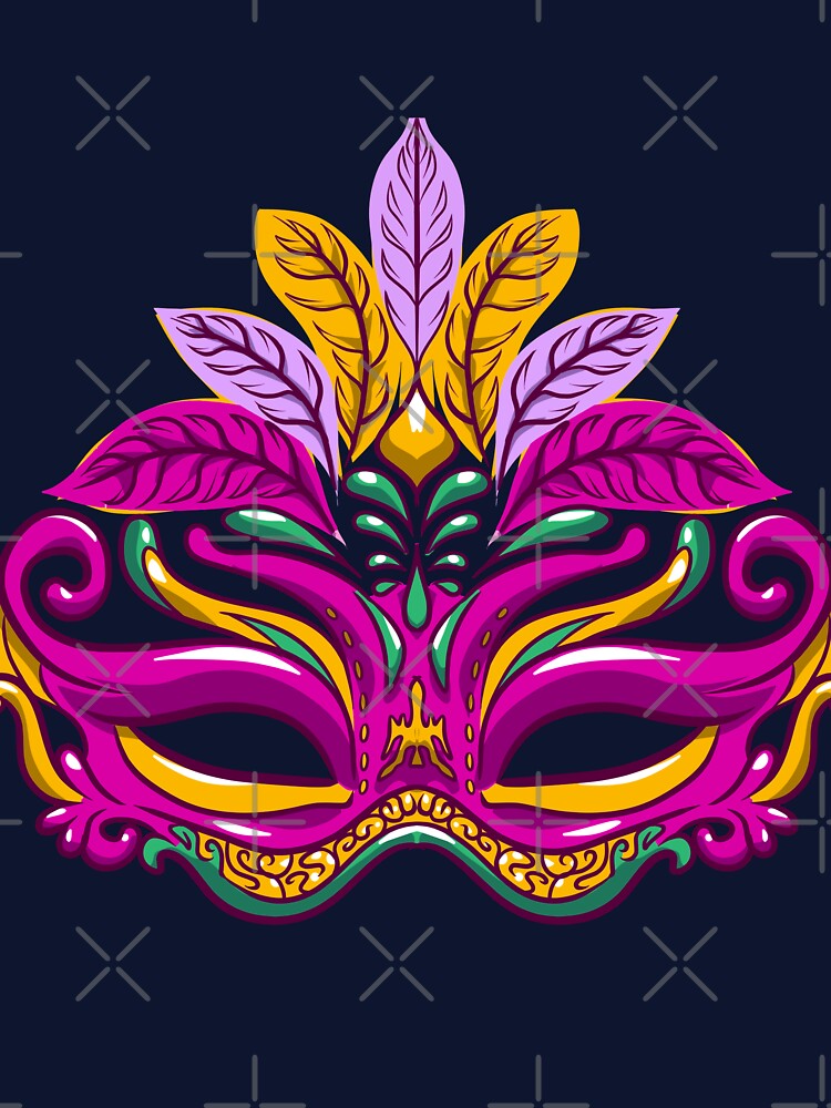 colorful mardi gras mask - costume 004 by Ric Gilar