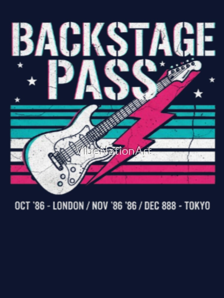 Backstage Access – 80s Rock Aesthetic by VibeNationArt