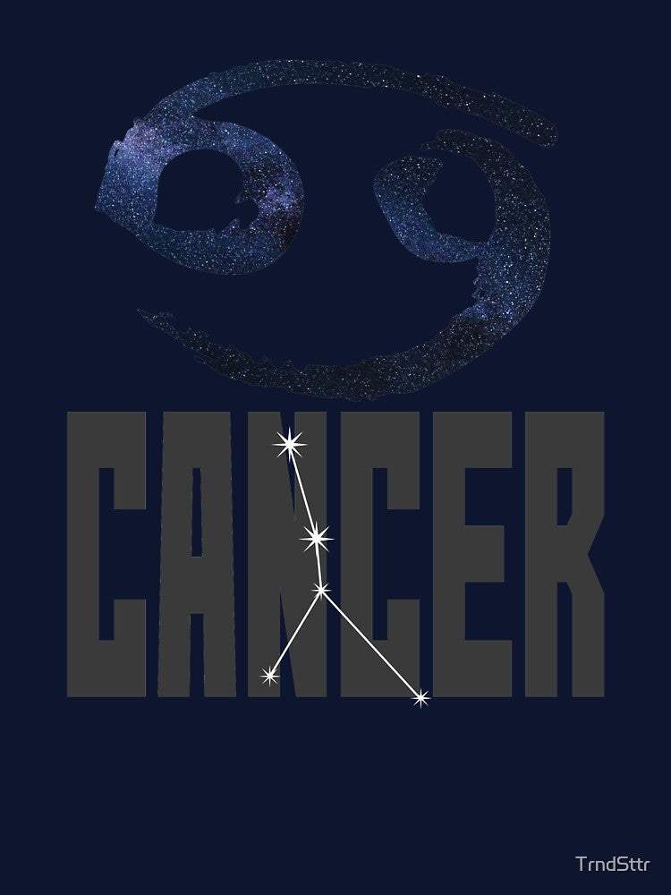 Cancer Birthday Gift with Zodiac Sign Constellation and Symbol by TrndSttr