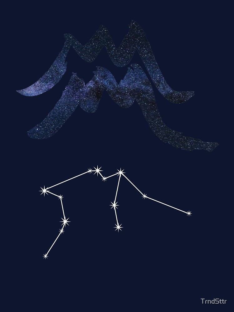 Astrology Gift for Aquarius Birthday Born in January or February by TrndSttr