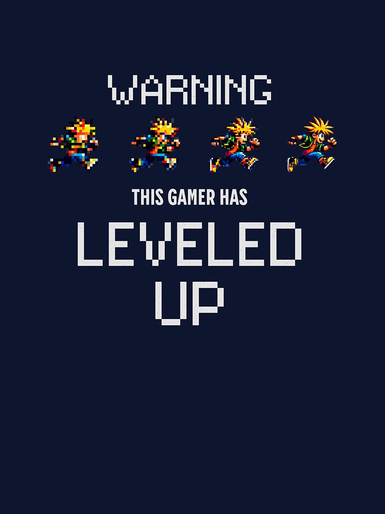 Warning: This Gamer Has Leveled Up – Retro Pixel Art Design by FIRGO Designs