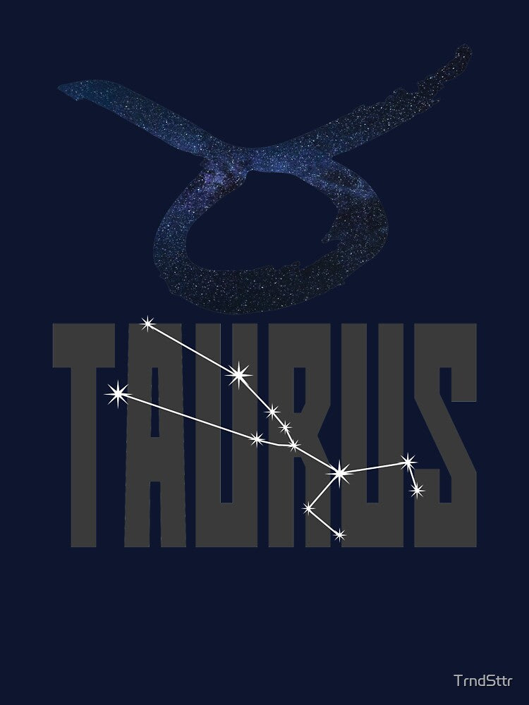 Taurus Birthday Gift with Zodiac Sign Constellation and Symbol by TrndSttr