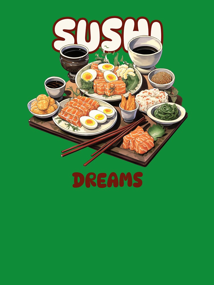 Sushi Dreams Lovers – Cute Anime Sushi Art for Food & Anime Fans by CloverBend