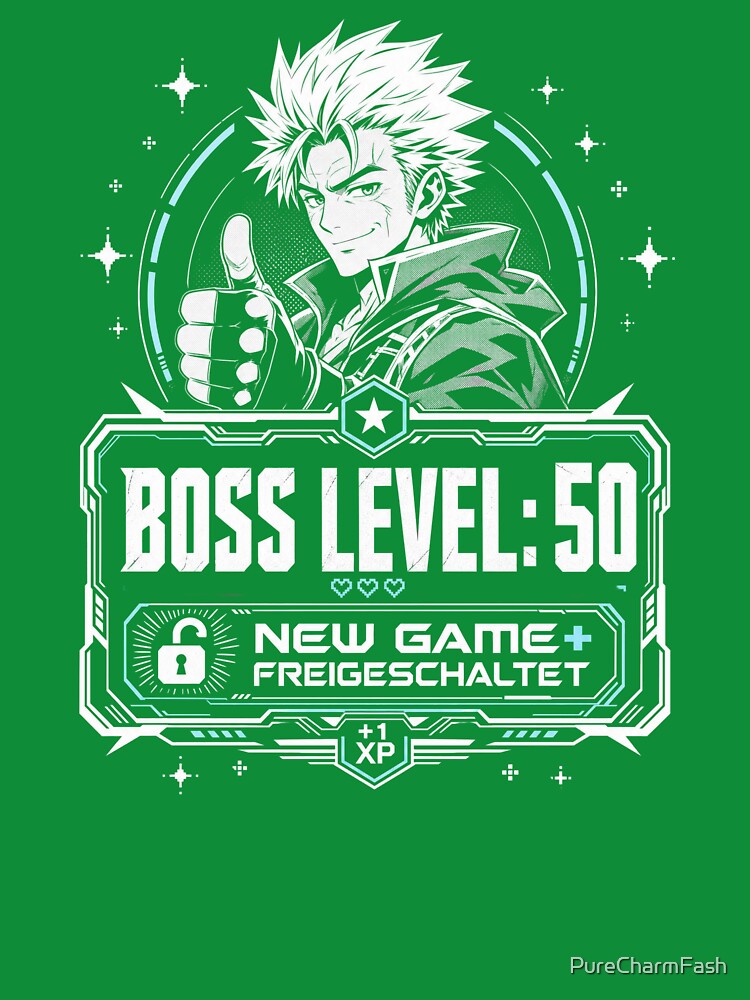 Boss Level 50 – New Game+ Unlocked Gamer's Birthday by PureCharmFash