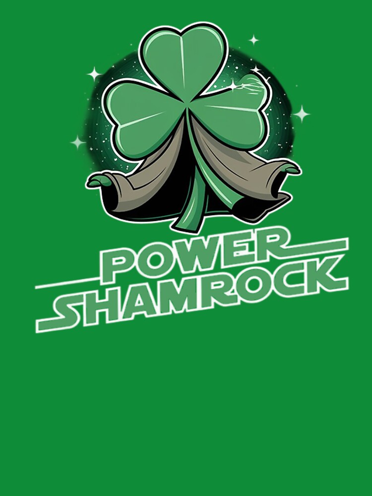 Power Shamrock – St. Patrick’s Jedi Force Luck Design by Tomasz  Siennicki