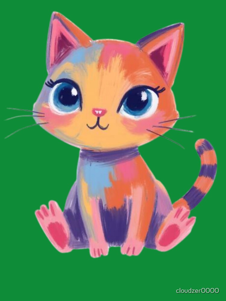 calico cat fauvism art style by cloudzer0000