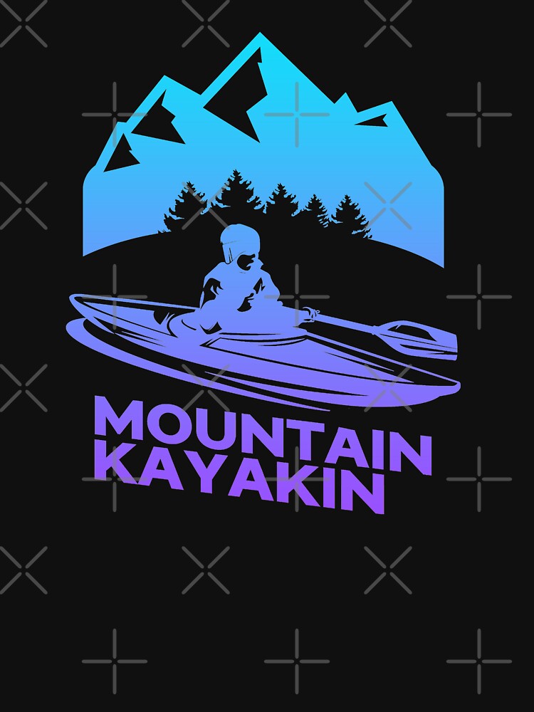blue sunset mountain kayaking by crack dsg