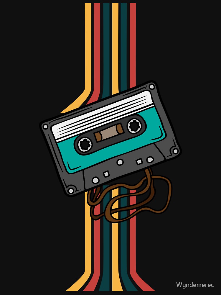 Retro Cassette Tape Rainbow by Wyndemerec
