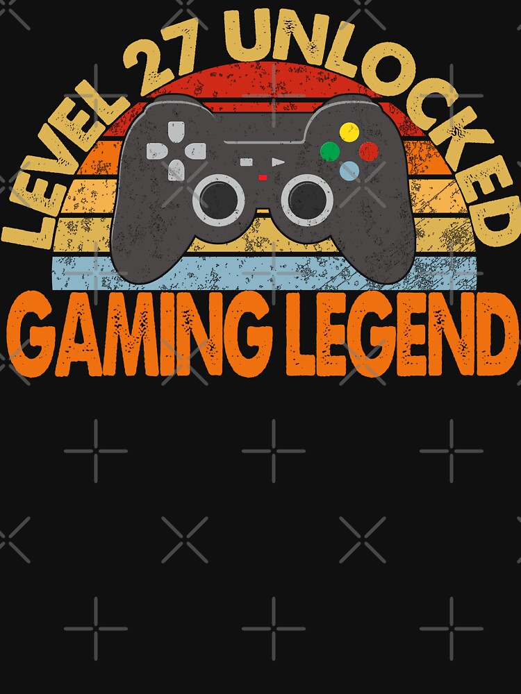 Level 27 Unlocked Gaming Legend | Vintage Legendary Gamer by Qudkin
