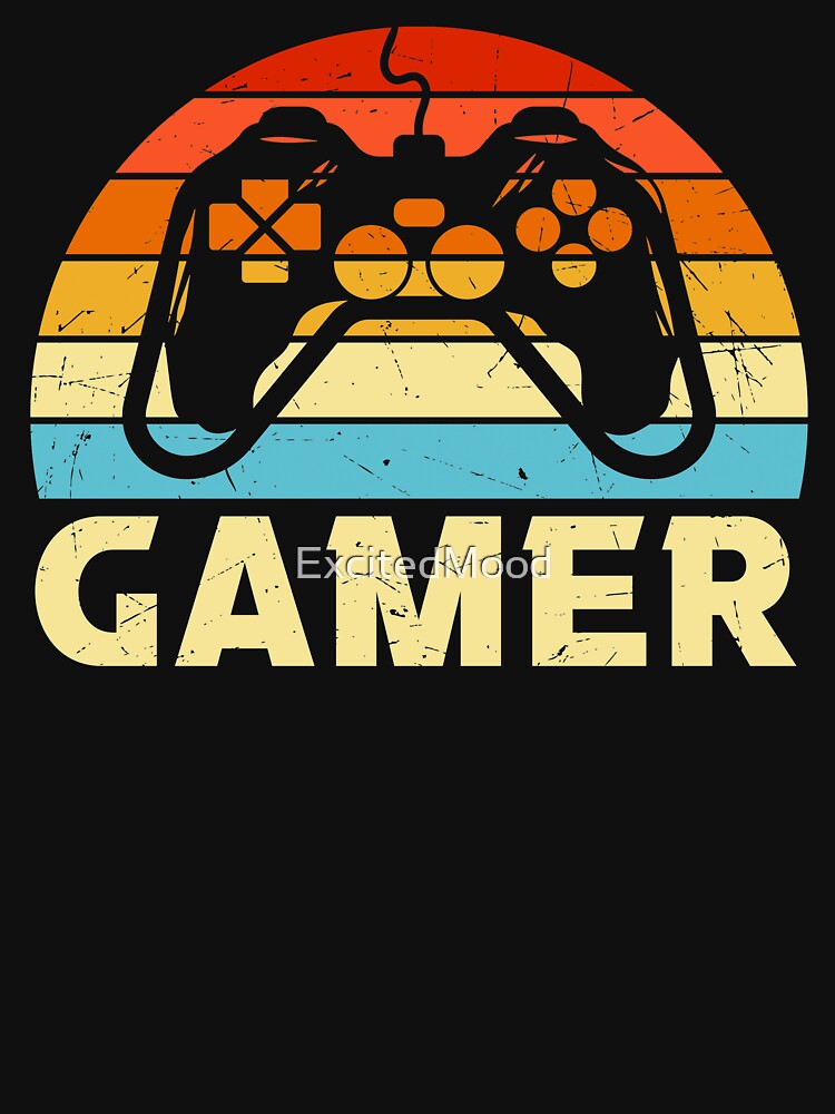 Vintage Retro Gamer Video Game by ExcitedMood